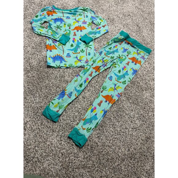 Little Sleepies Prehistoric Party 2 Piece BAMBOO Set: Long sleeve top&pants, 4T - Picture 5 of 5